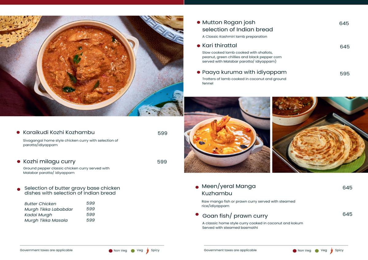 The Living Room menu