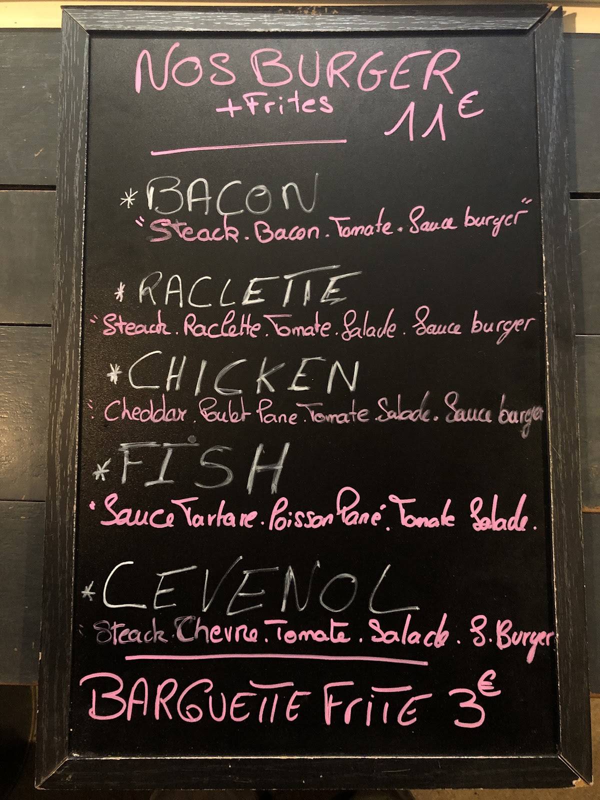 Menu de Chez Mama Pizza