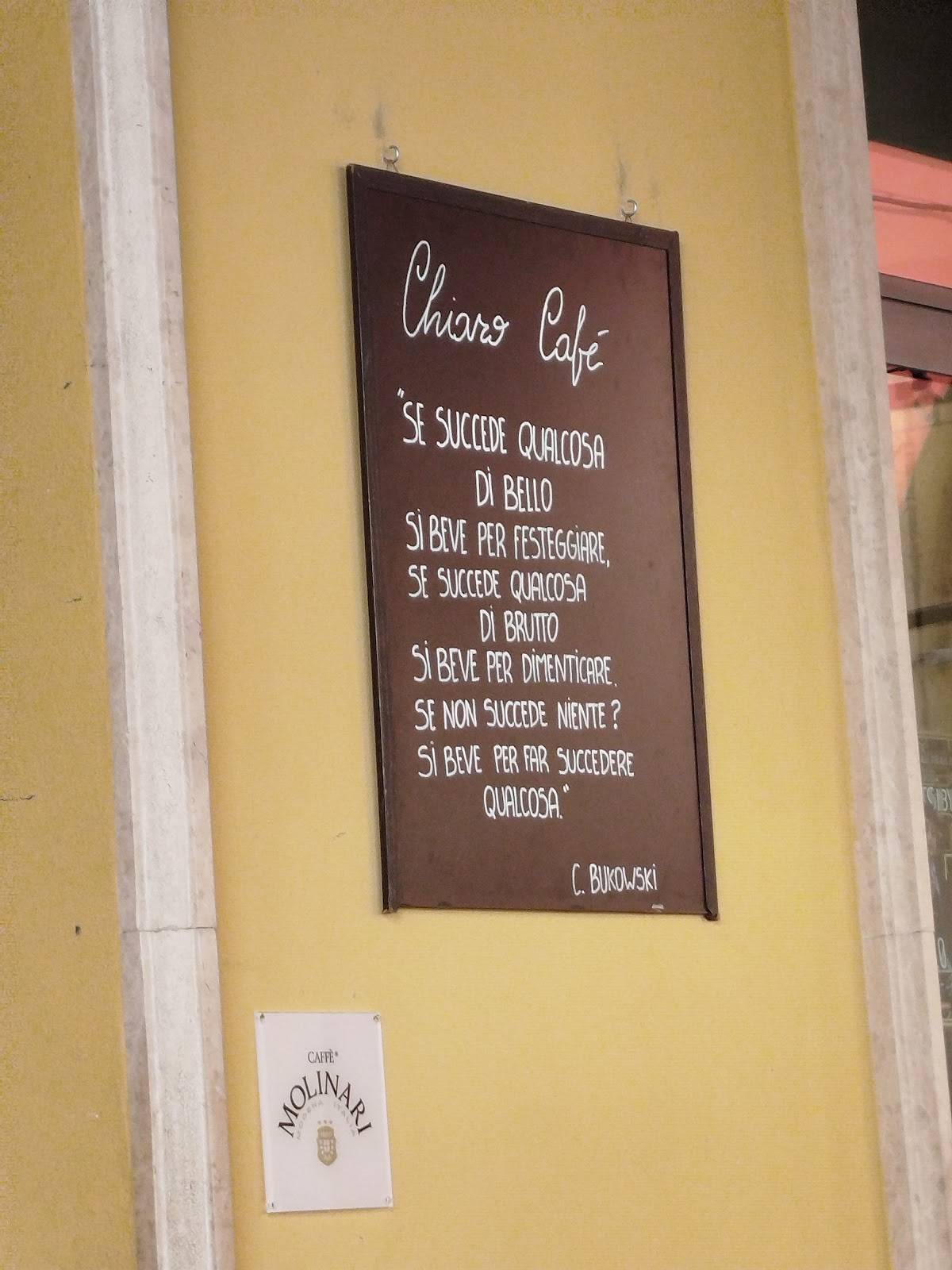Menu de Chiaro Cafe'