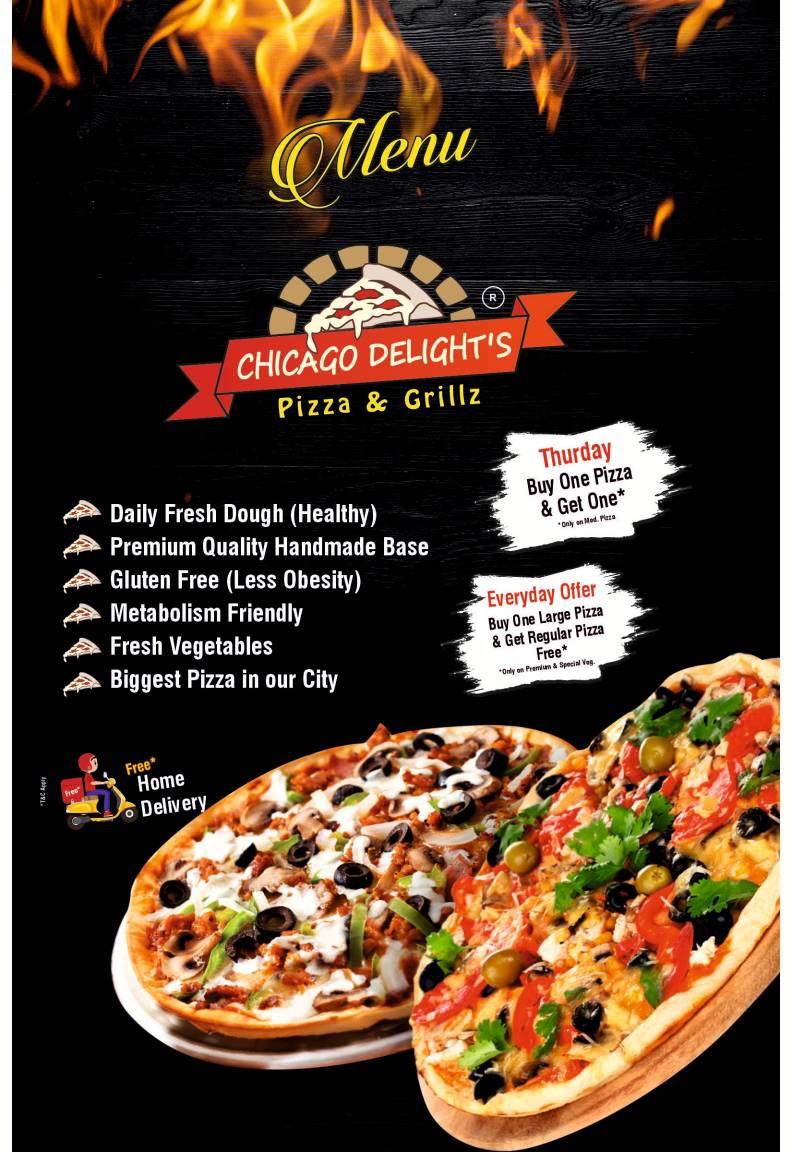 Chicago delights menu