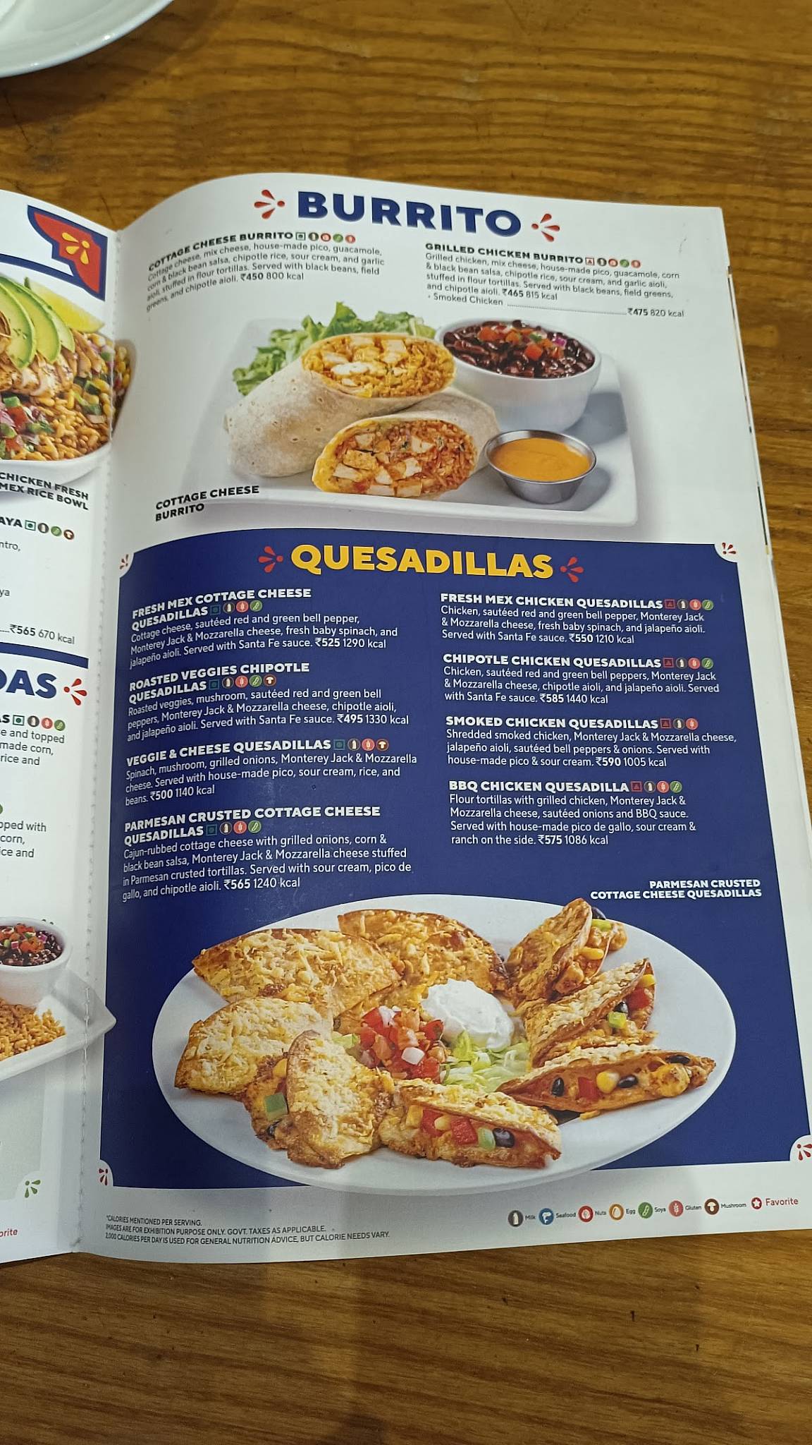 Chili's menu