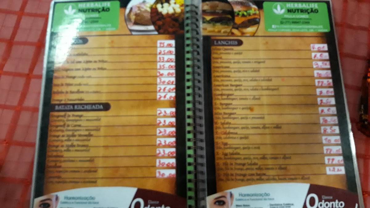 Restaurante e Churrascaria Boca Nervosa cardápio