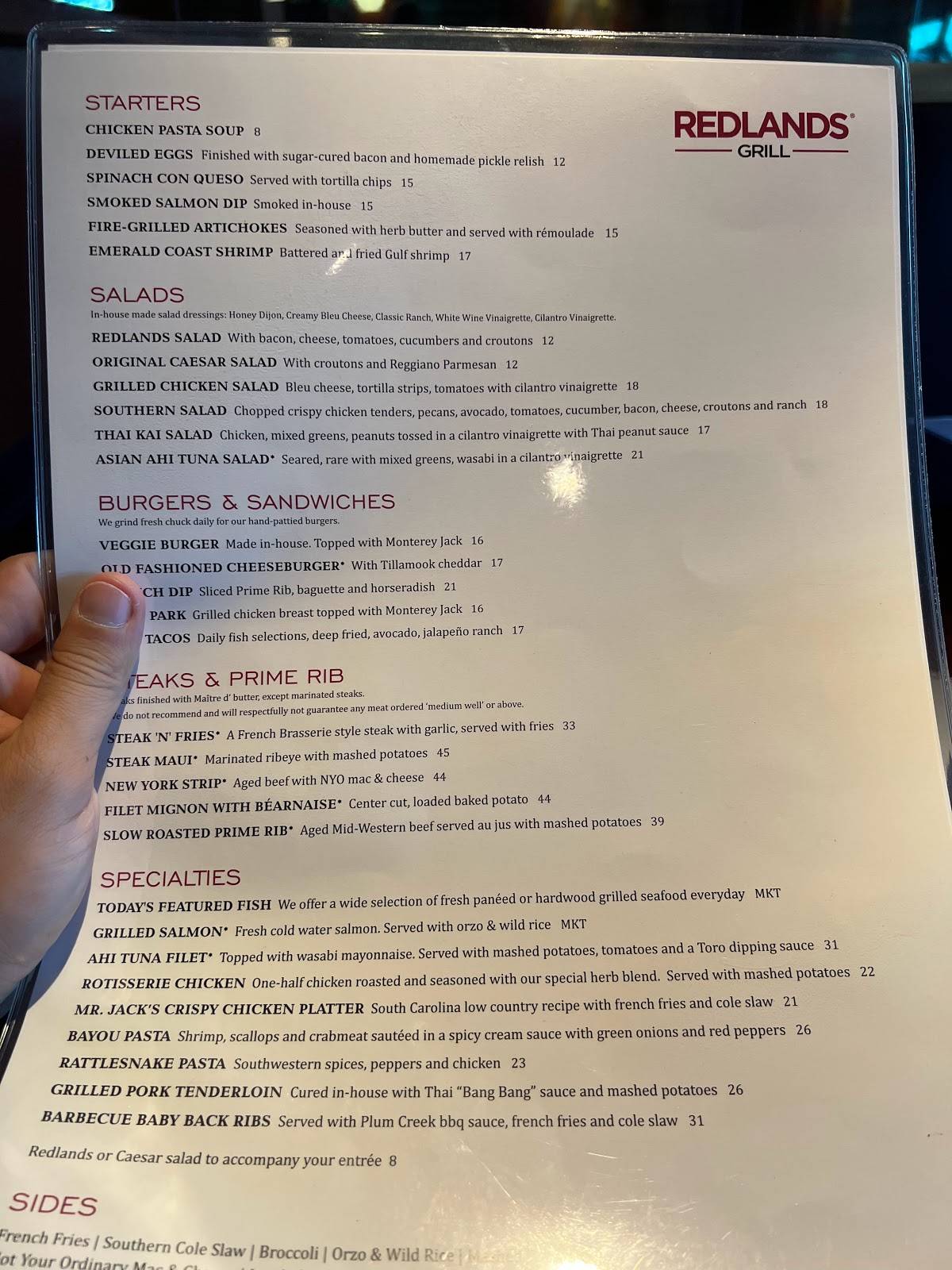 Menu at J. Alexander's Restaurant, Cincinnati, Edmondson Rd