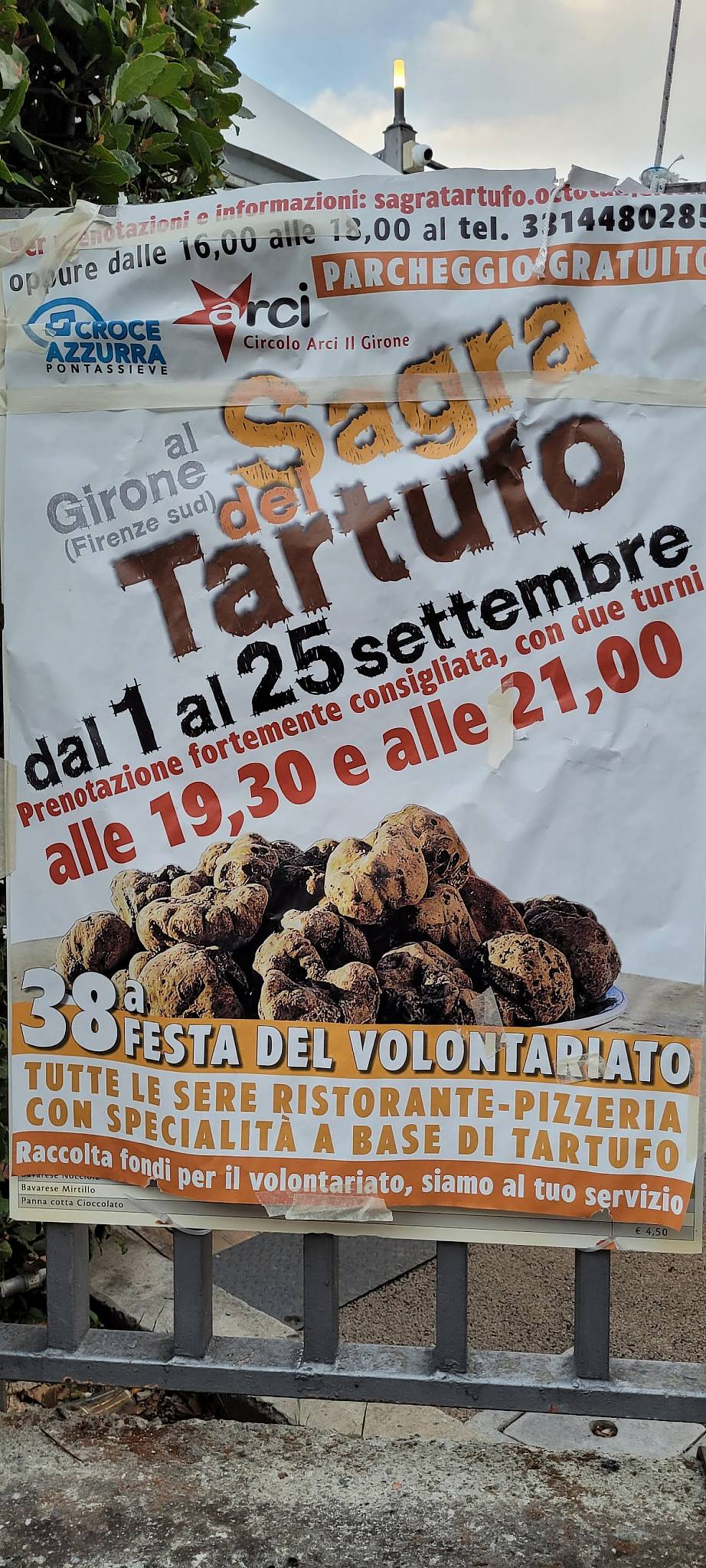 Menu di Circolo Arci Il Girone (FI) 