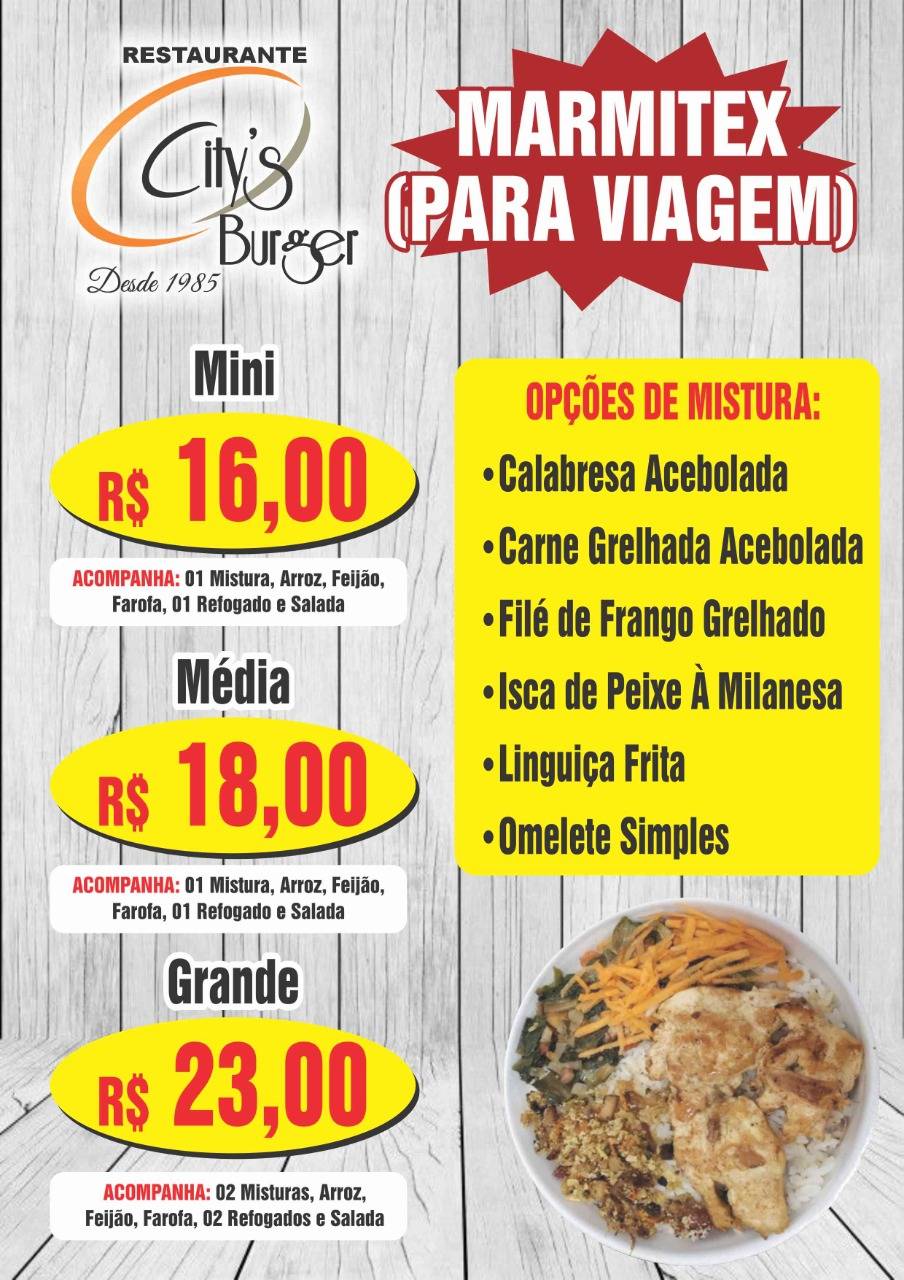 City's Burger cardápio