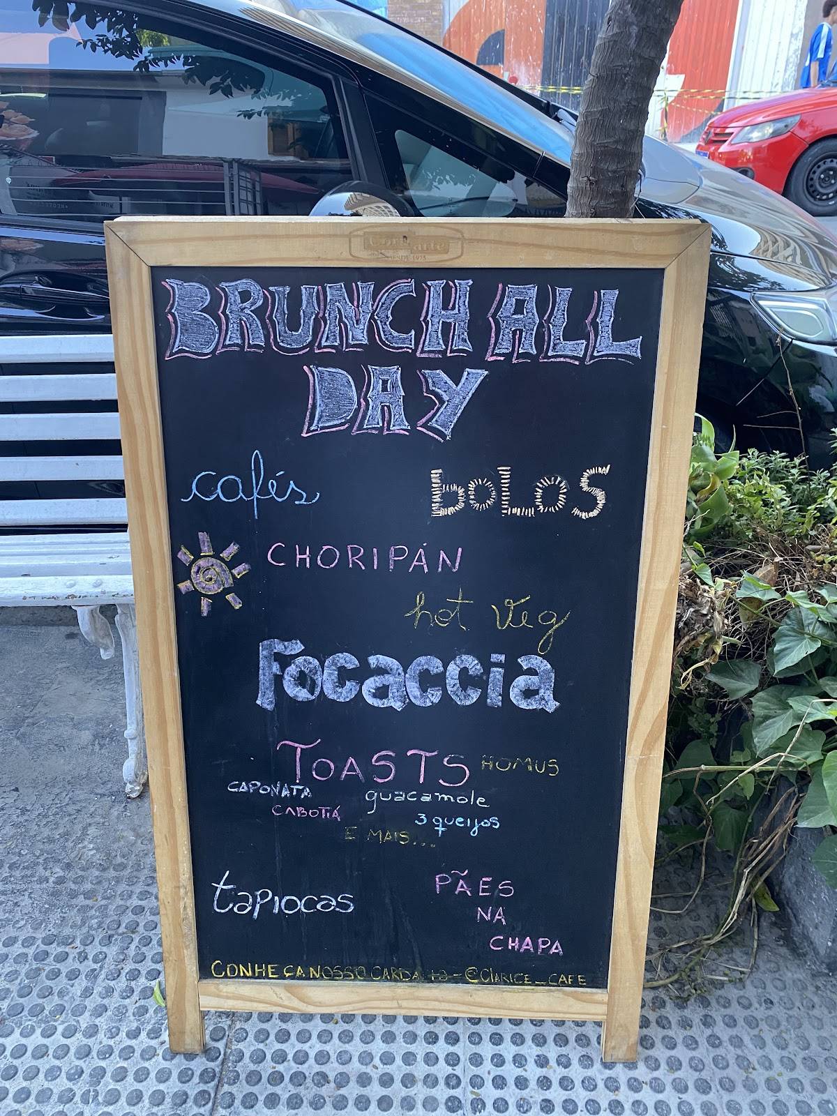 Clarice café & cozinha cardápio