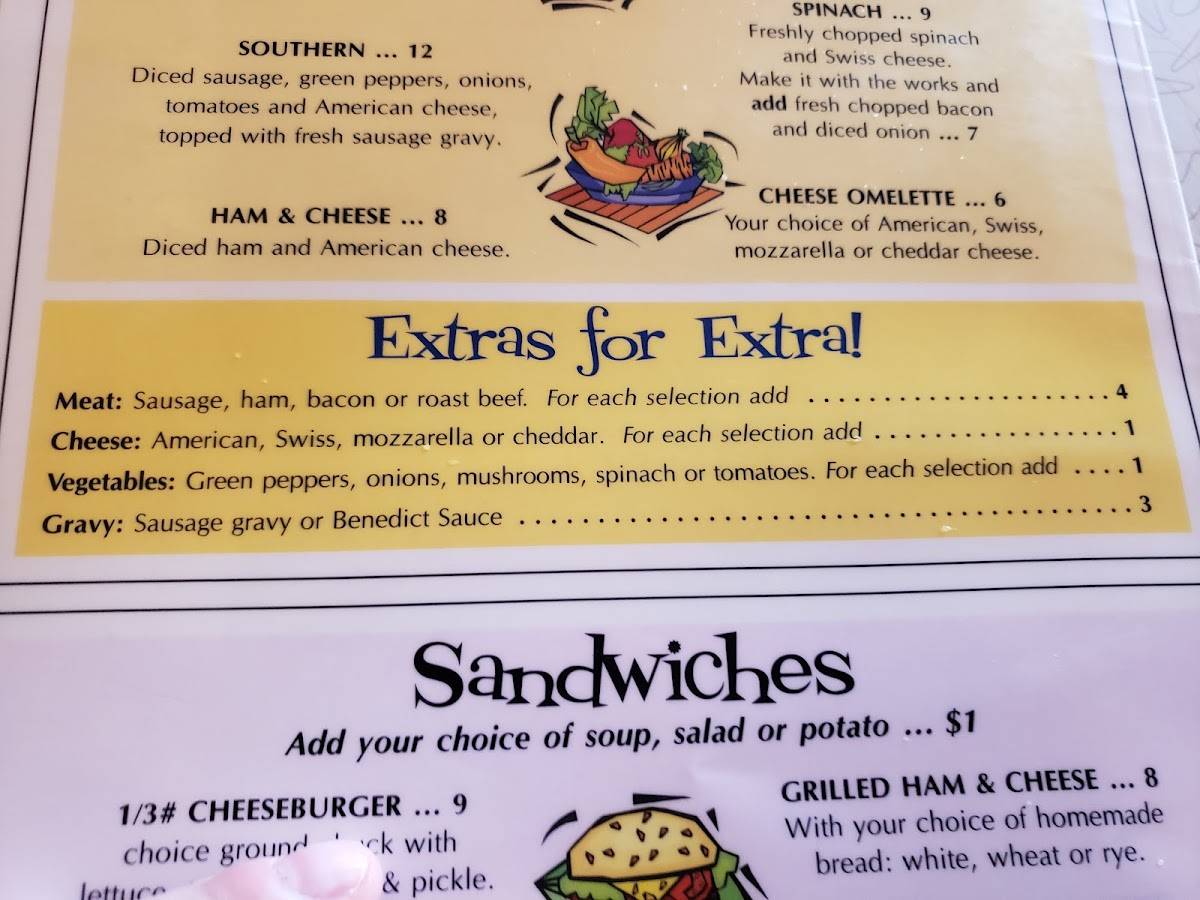 Menu at Coachlight Restaurant, Marquette