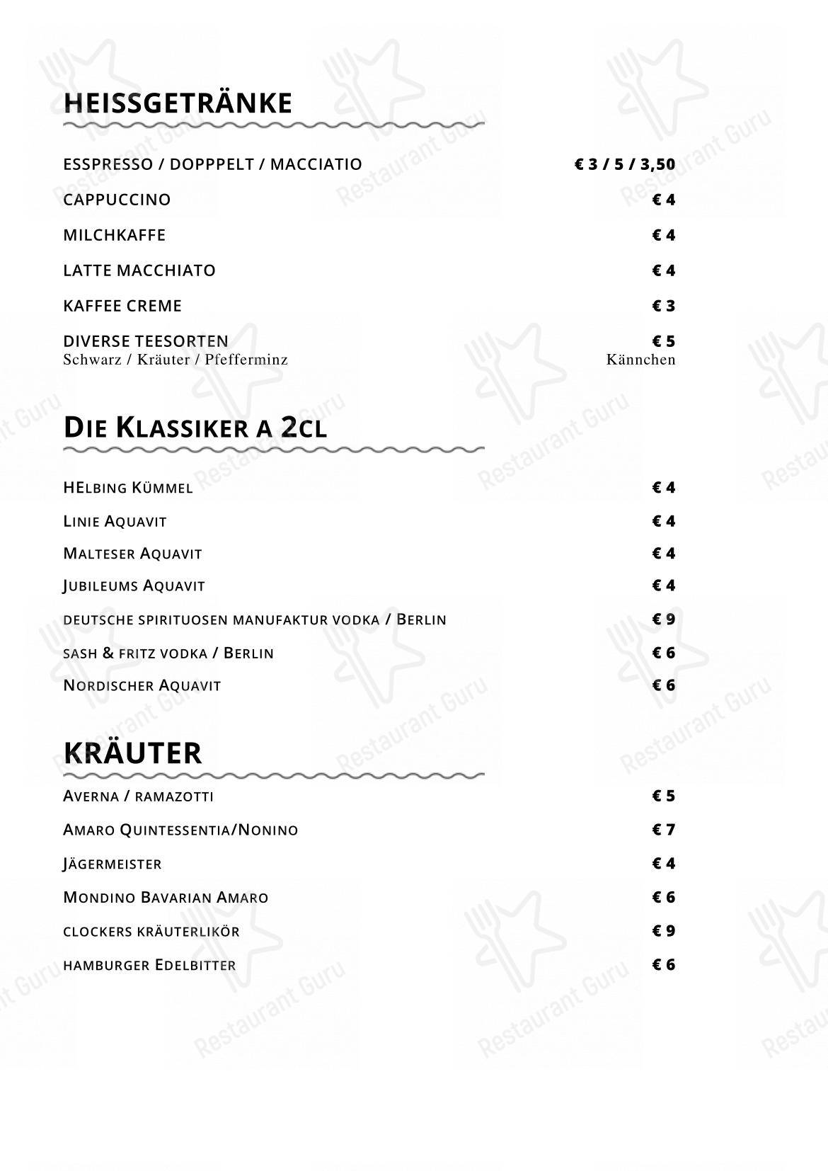 Coast • Restaurant & Weinbar dans Sylt - Menu