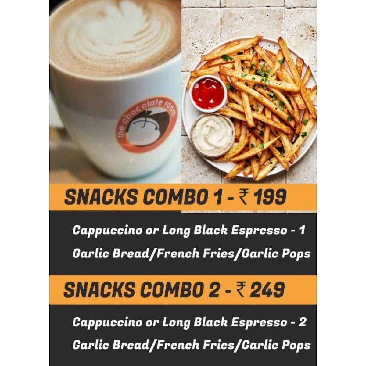 The Chocolate Room - Avinashi Road menu