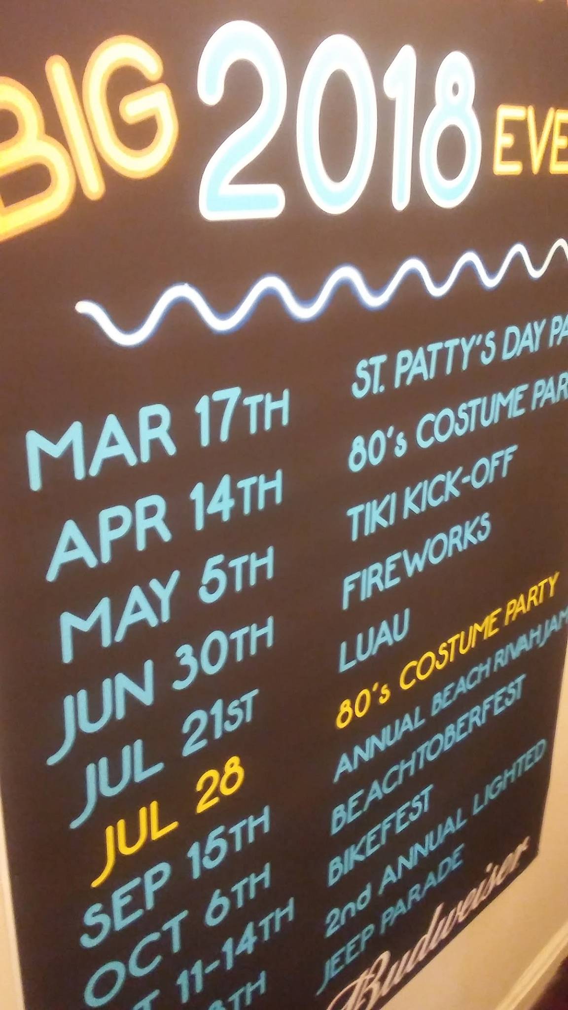 Menu at Dockside Restaurant & Tiki Bar, Colonial Beach
