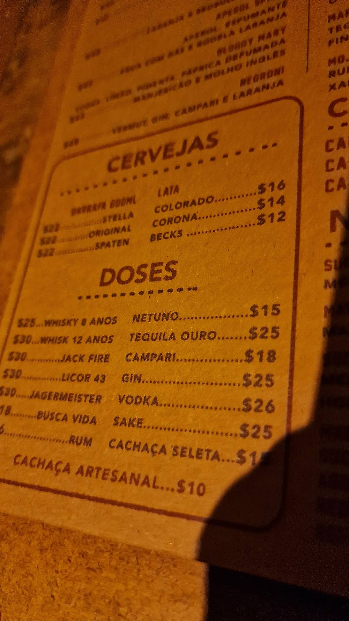 Comune cardápio