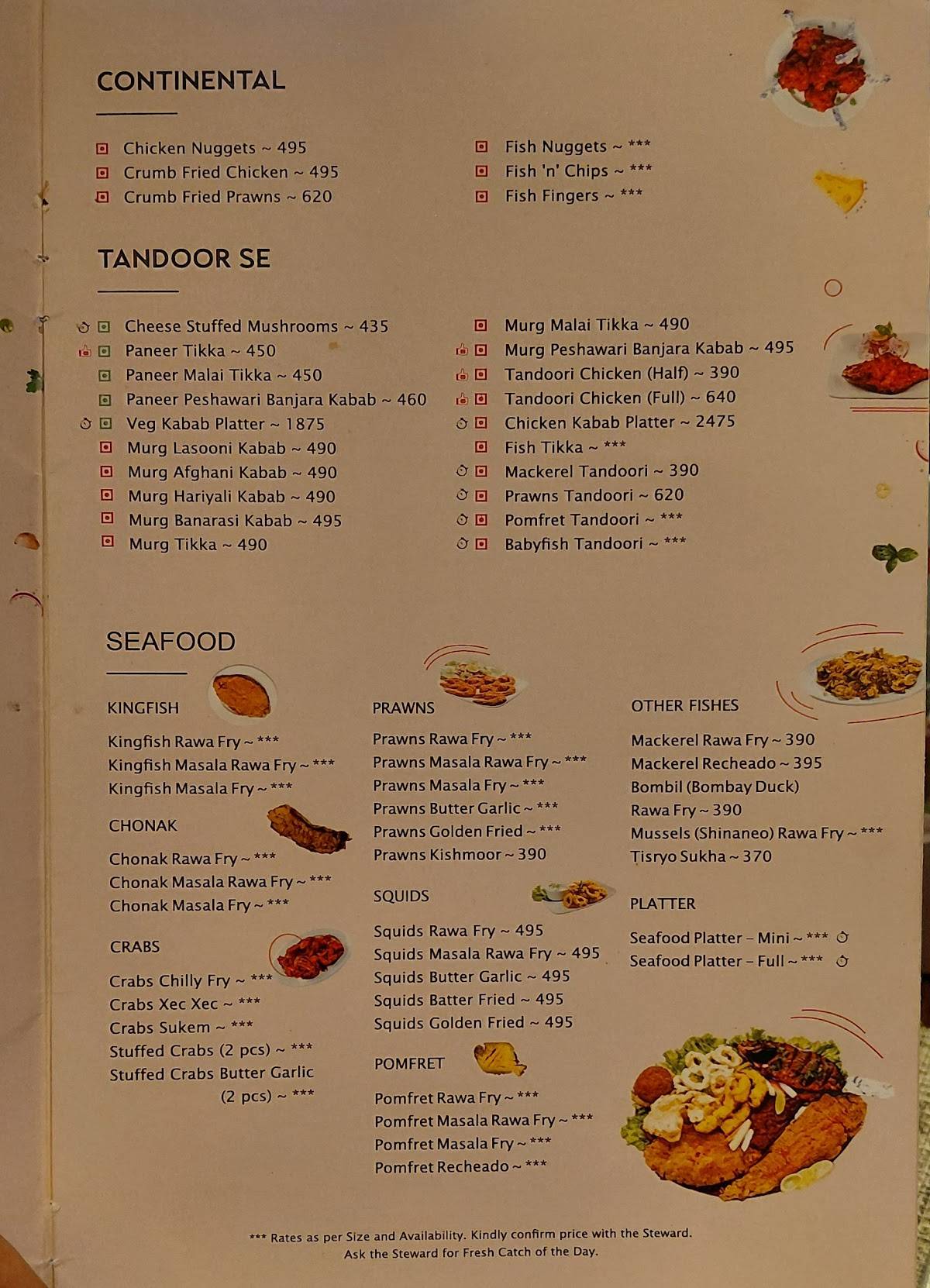 Copperleaf Porvorim menu