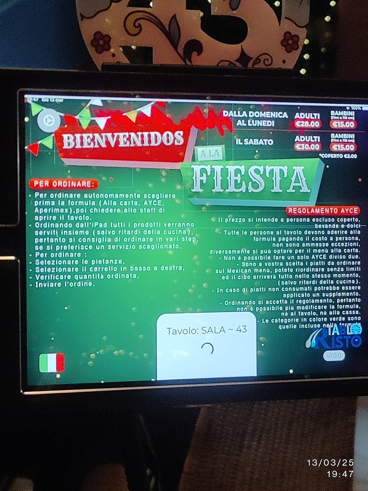 Menu di Cosmopolitan Fusion Mexican Grill 