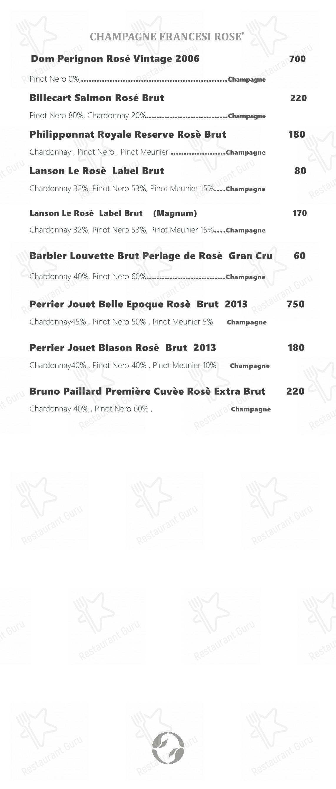 Ristorante Crab in Roma - Menu