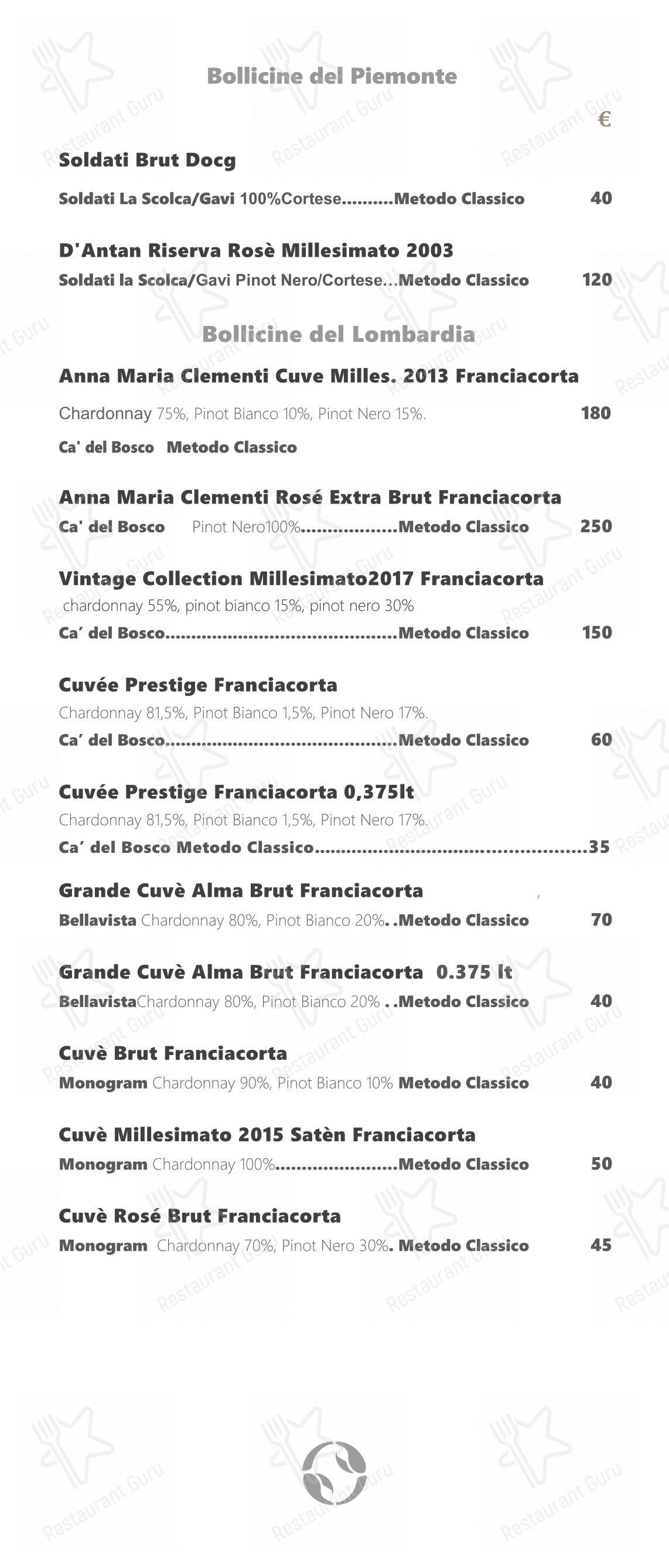 Menu di Ristorante Crab - Menu