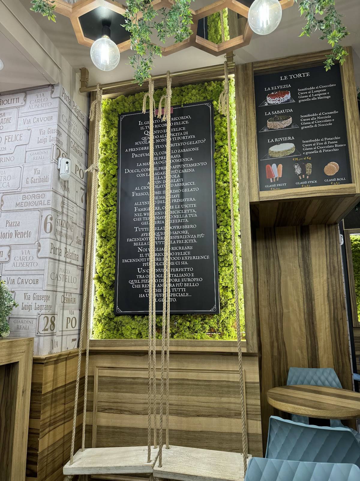 Menu di Cremglassè - Torino 