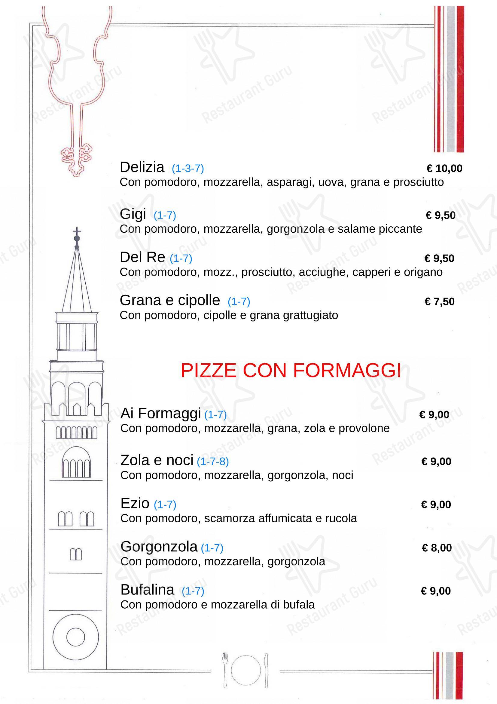 Menu per Cremonese in Cremona