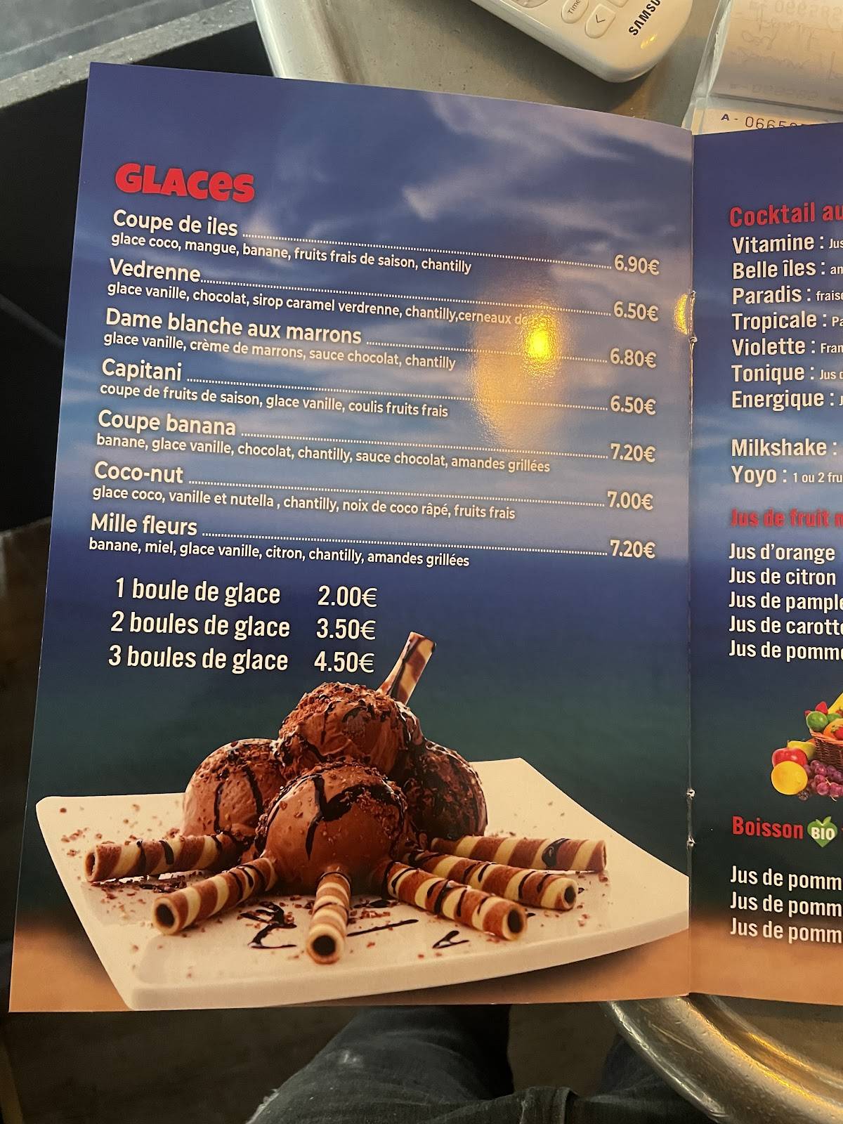 Menu de Crêperie Du Port