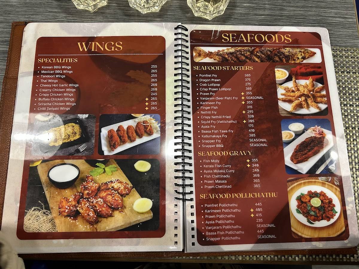 Crescent Restaurant, Keelkattalai menu