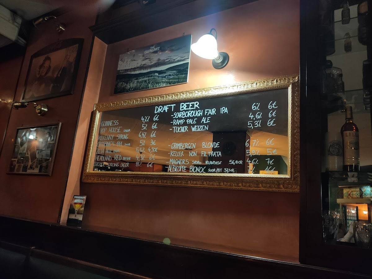 Menu di Crossing's Pub 
