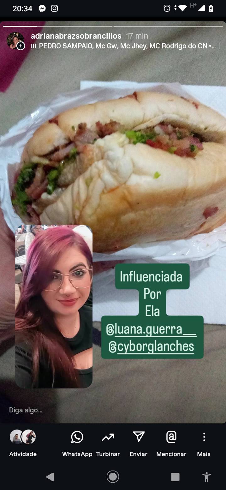 Cyborg Lanches cardápio