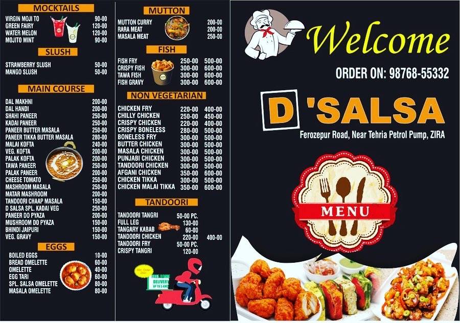 D.SALSA menu