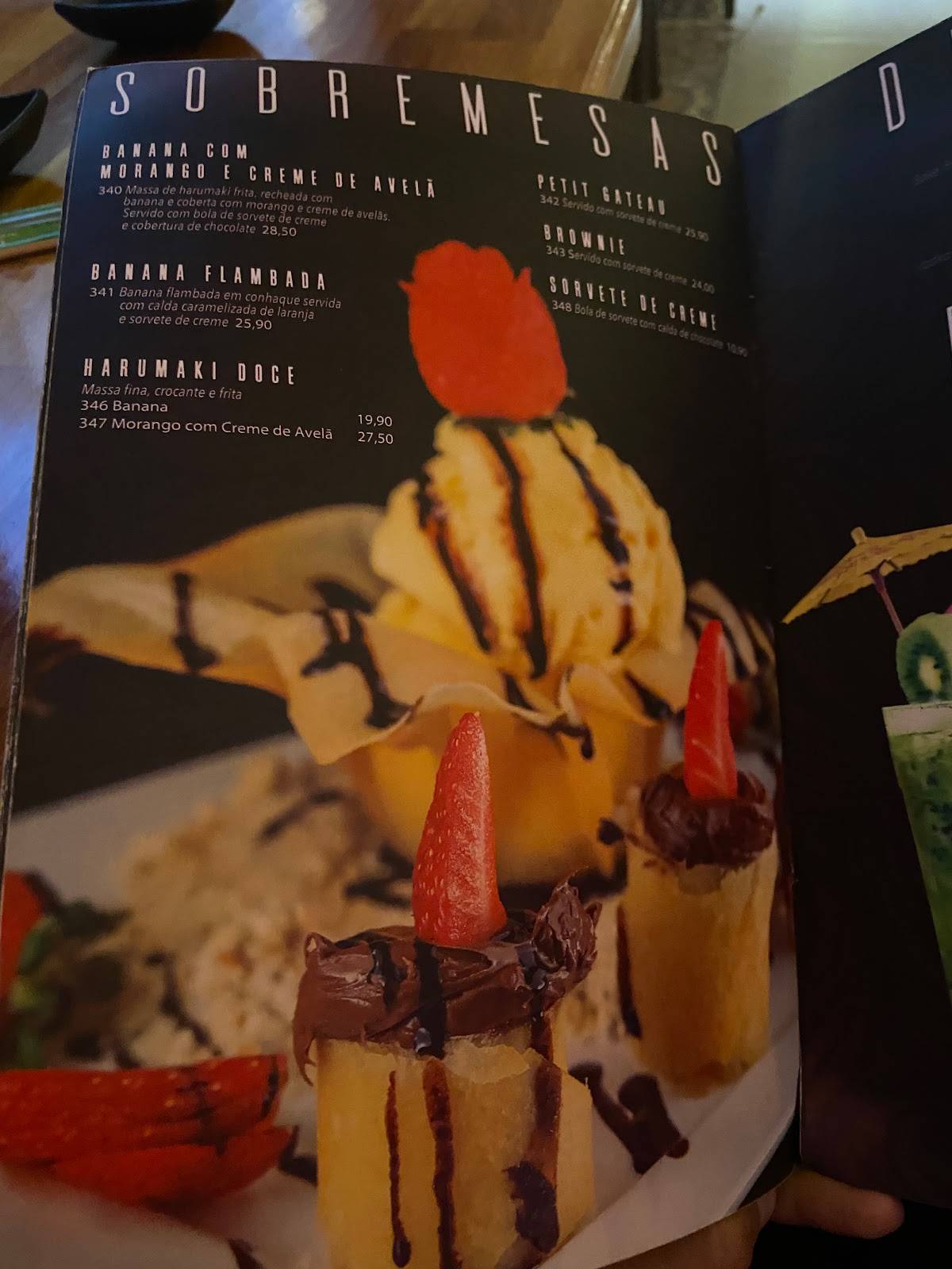 D'Boa Sushi cardápio