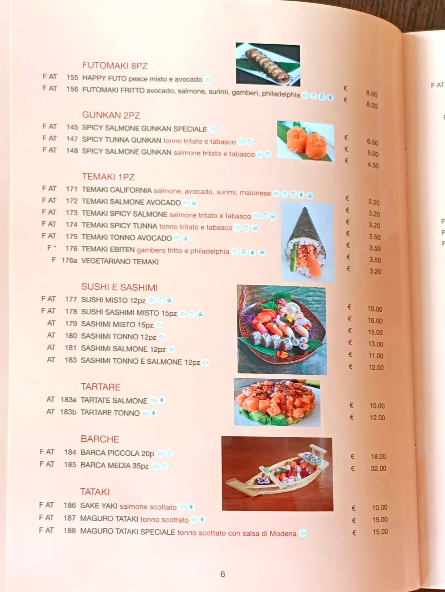 Menu di D'Oriente 