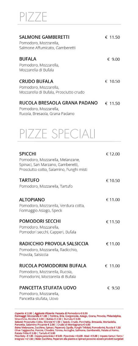 Menu di Da Nereo 