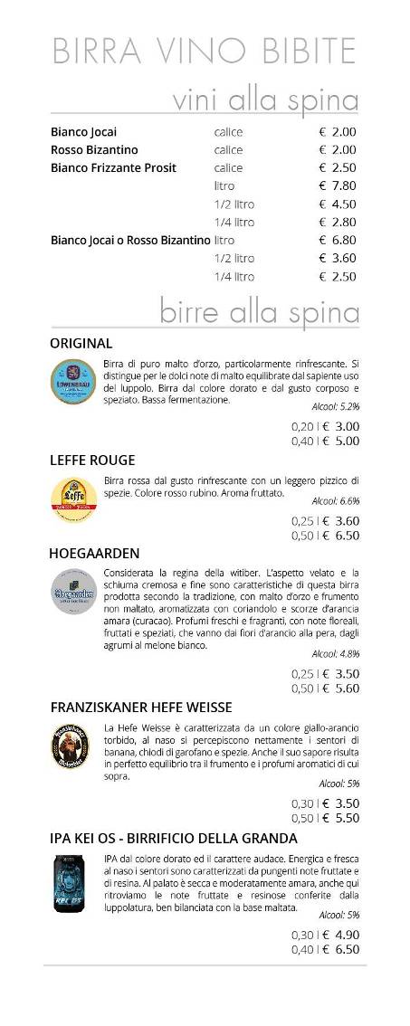 Menu di Da Nereo 