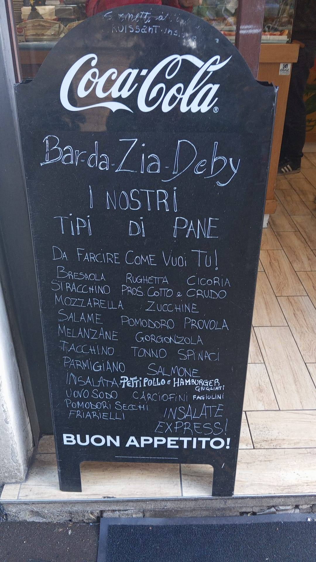 Menu di Da zia Deby 
