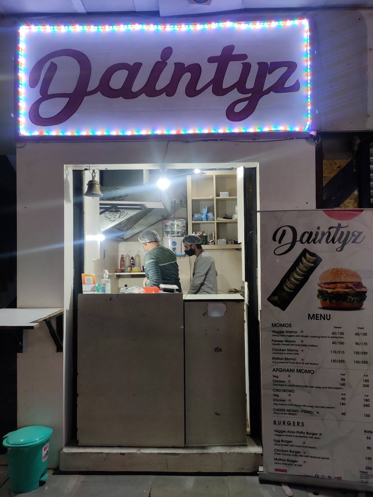 Daintyz menu