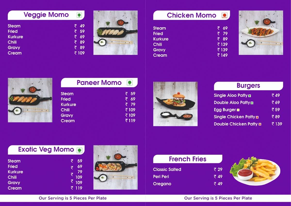 Daintyz menu