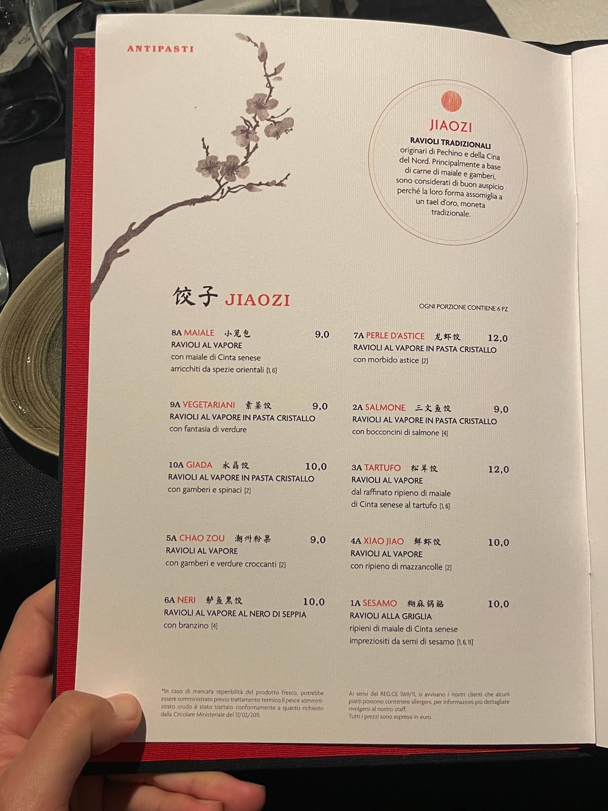 Menu de Dao Restaurant