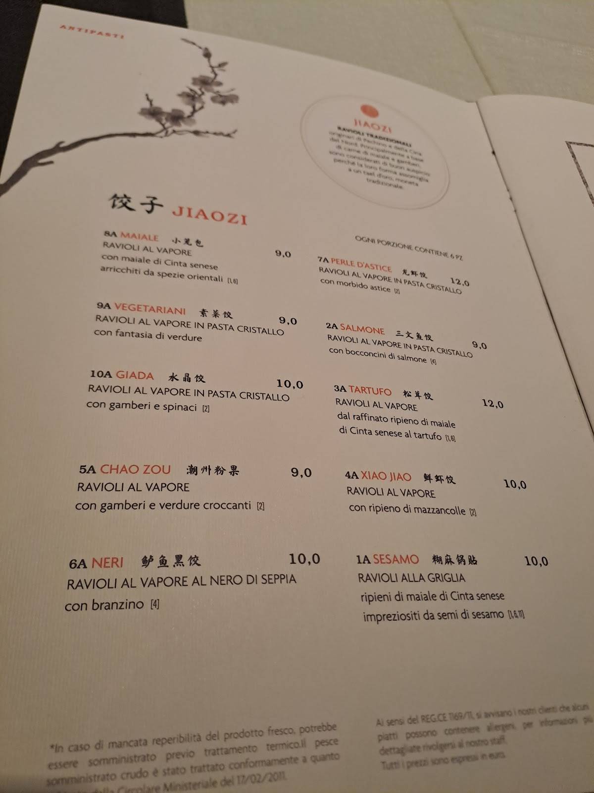 Menu de Dao Restaurant
