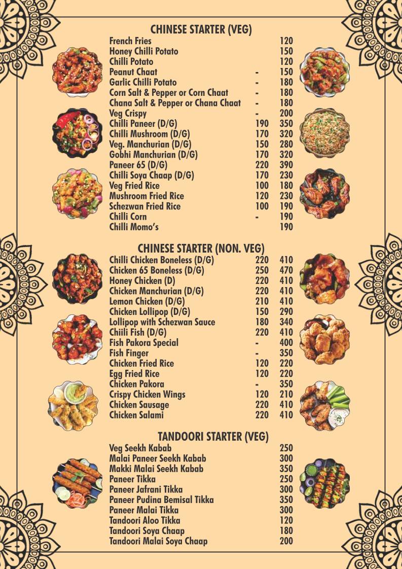 Yuri Restaurant menu