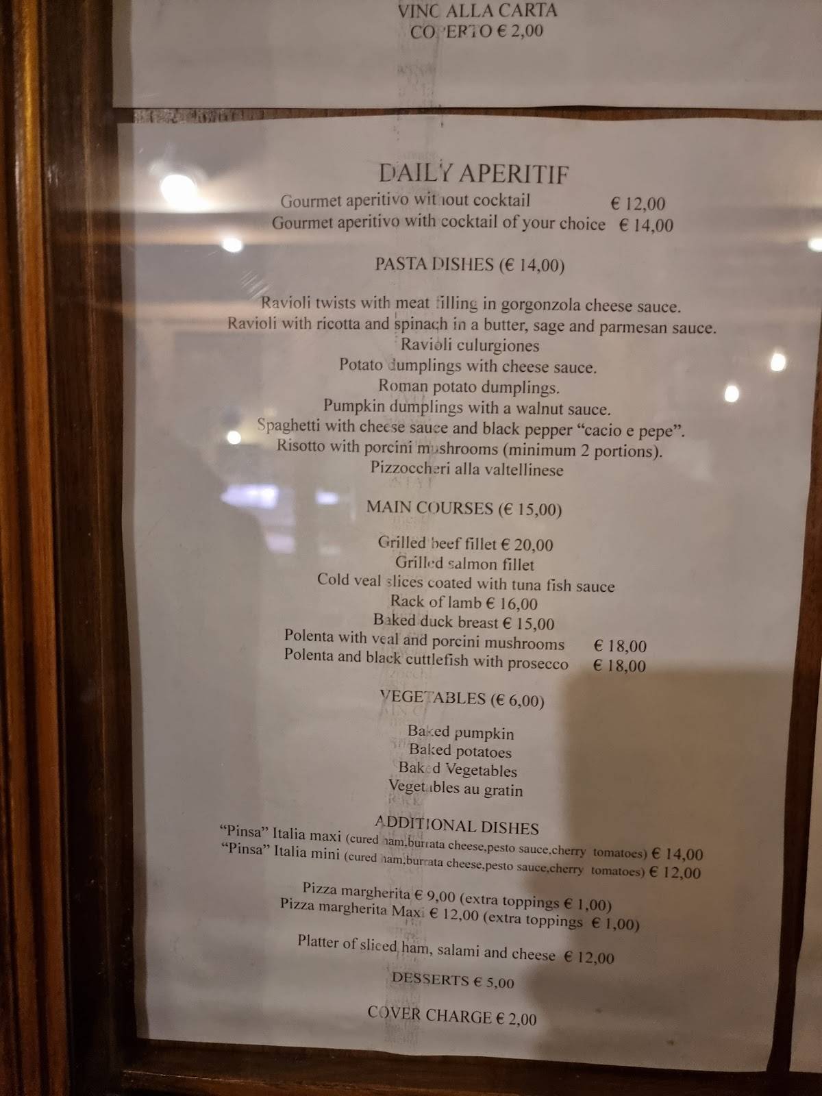 Menu di Del Torchio Al Tavolo 
