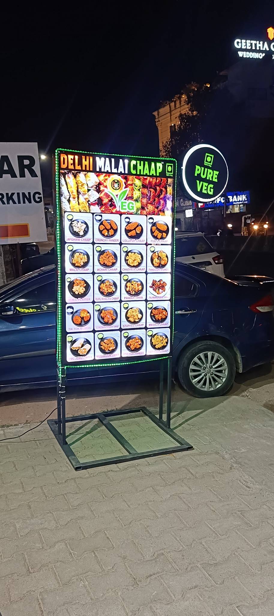 Delhi Malai Chaap menu