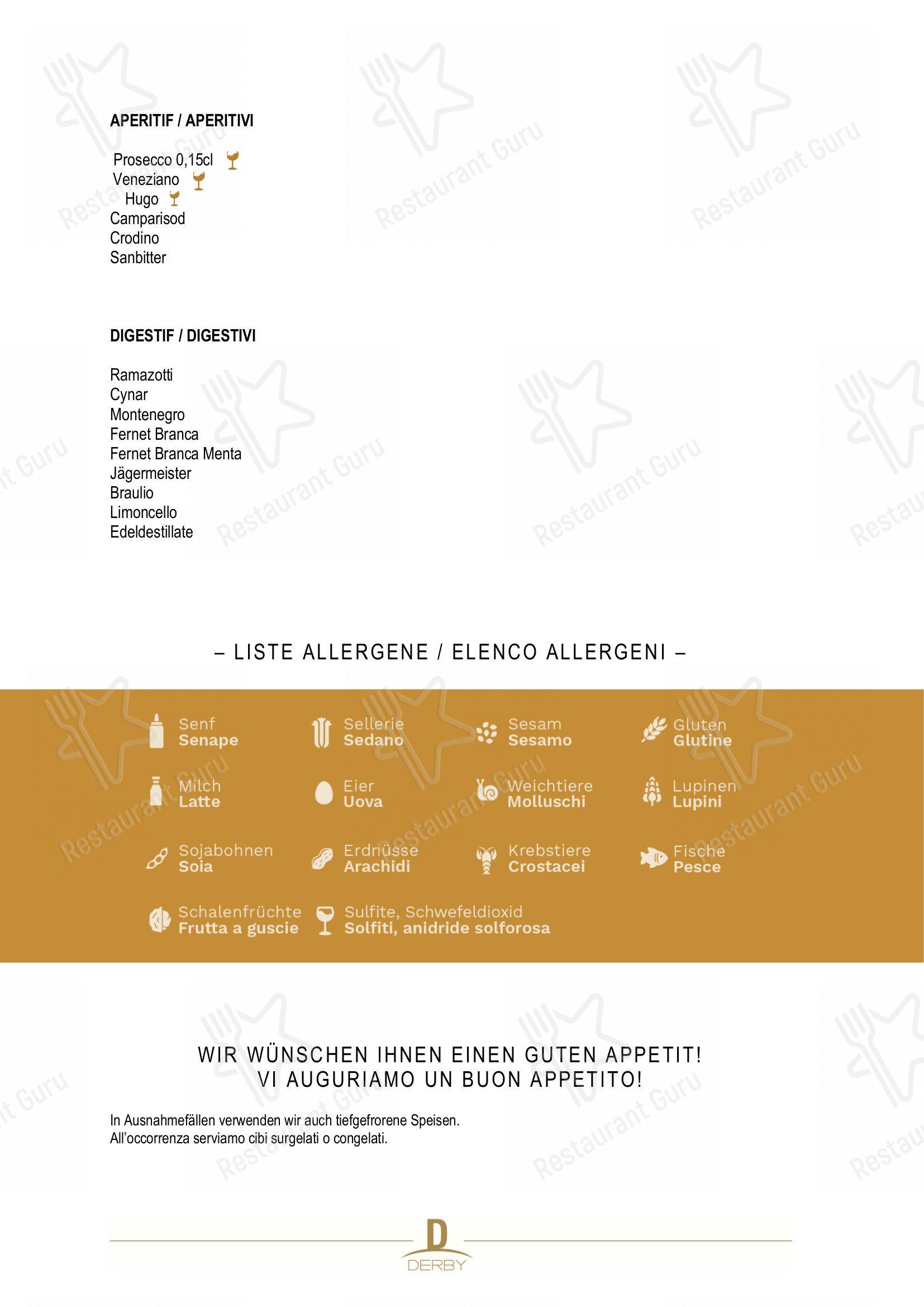 Derby in Vipiteno - Основное меню