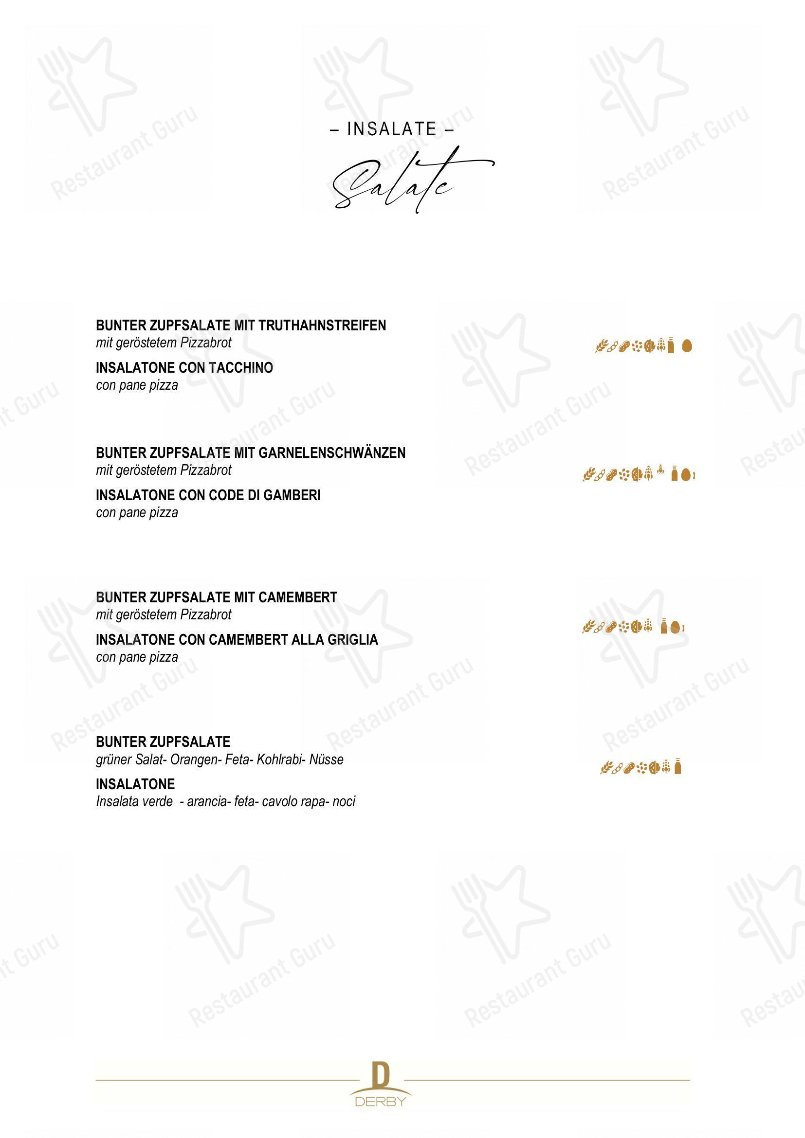 Menu per Derby in Vipiteno