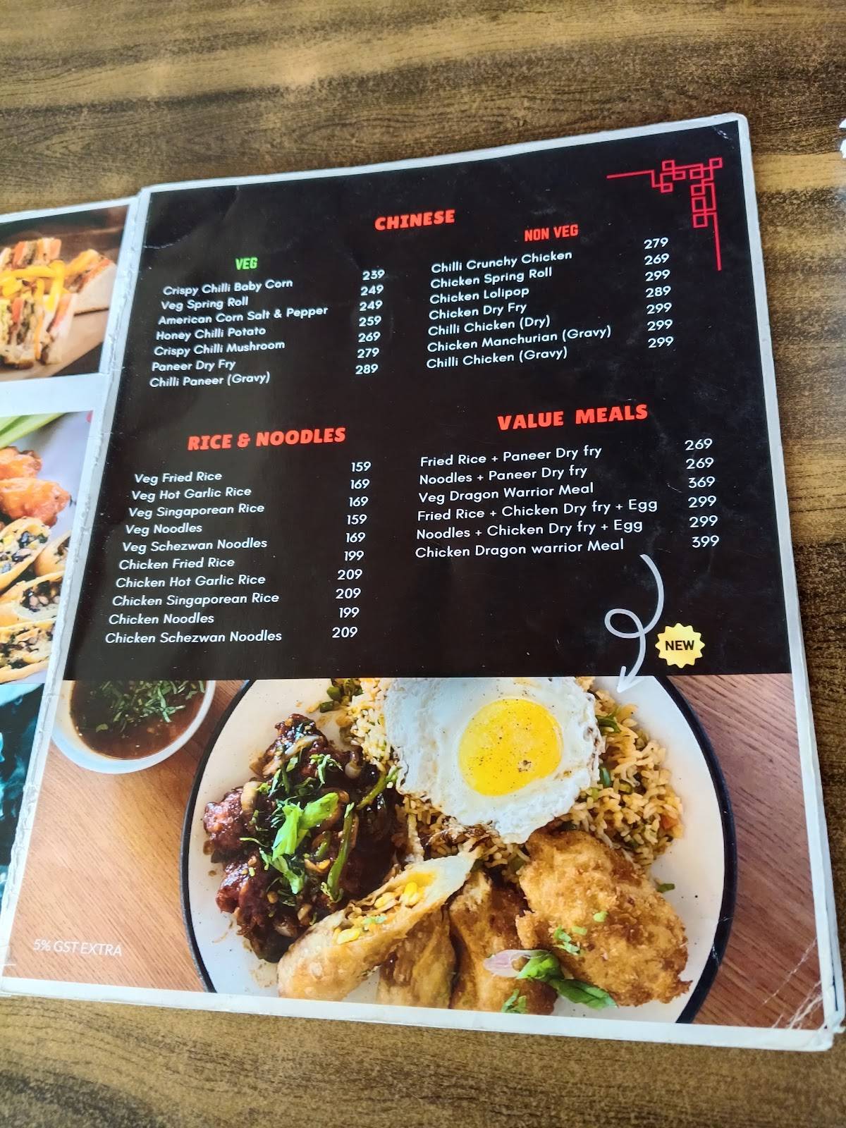 Devil's Burger (Japan Theme) menu