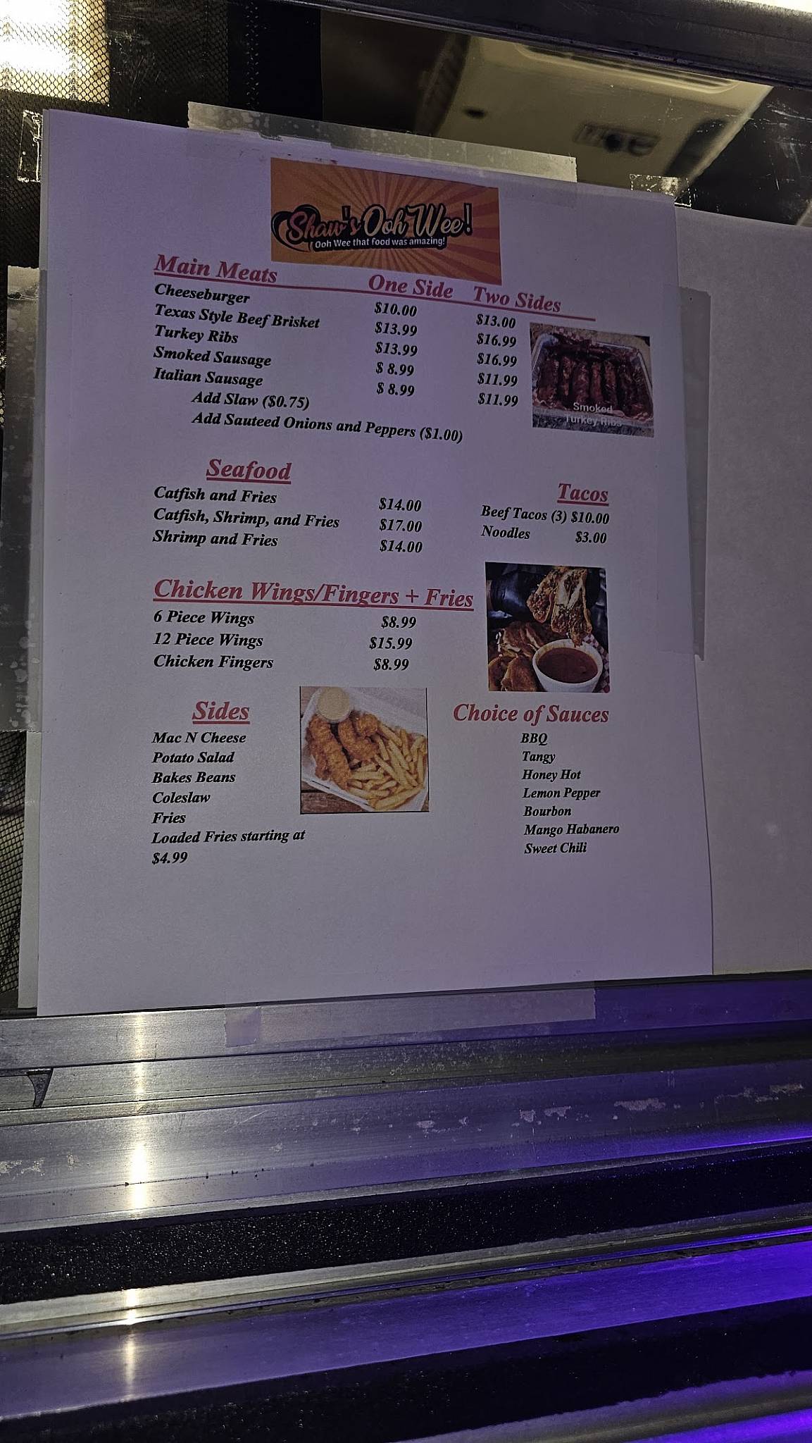 Menu at Dirty South Saloon pub & bar, Leesburg