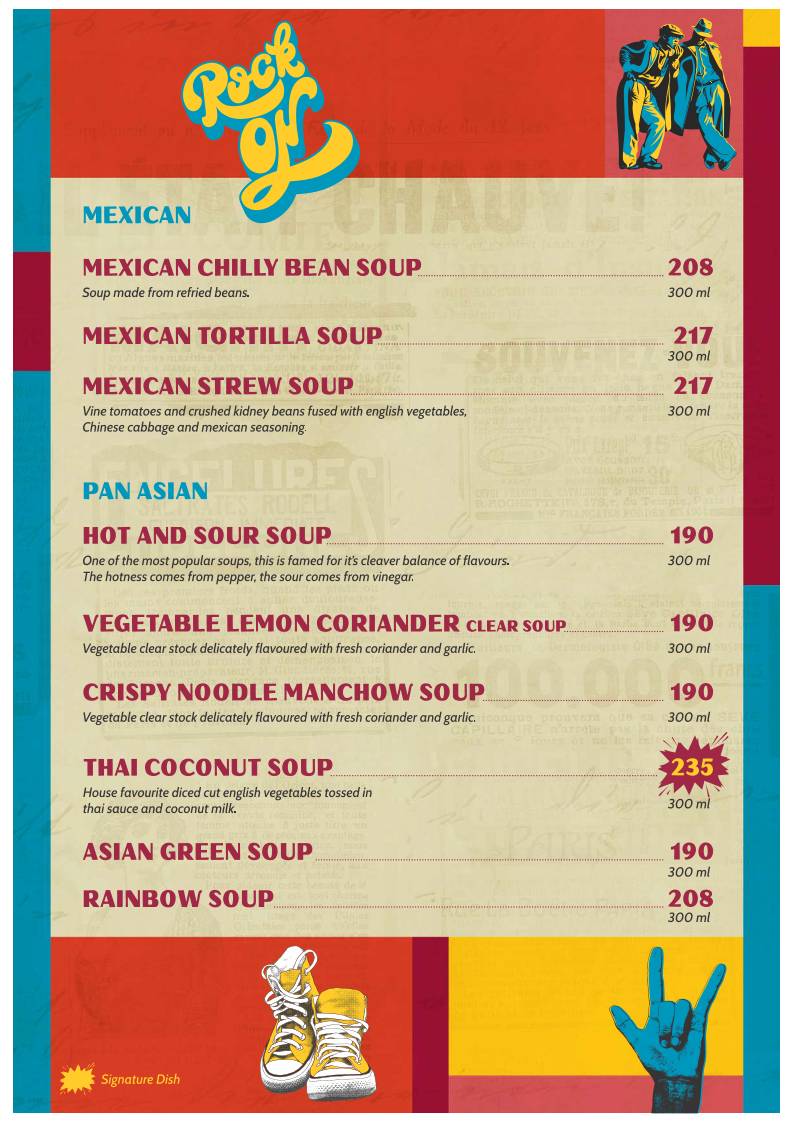 Downtown Restro Cafe menu