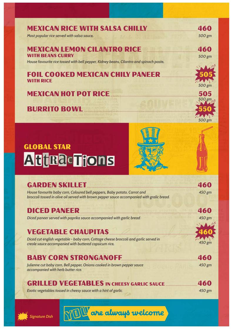 Downtown Restro Cafe menu