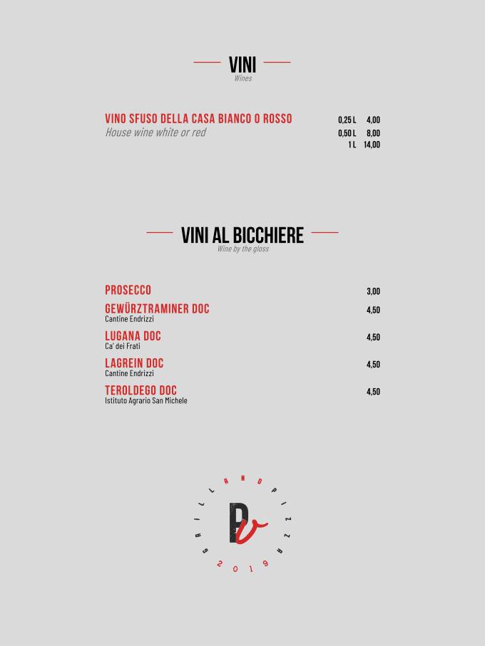 Menu di Porca Vacca 