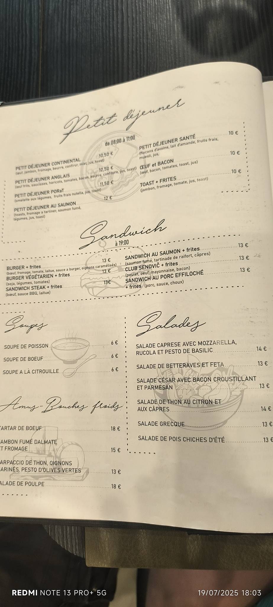 Menu di Porat Restaurant & bar 