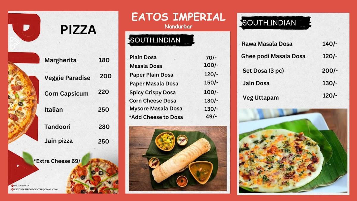 Eatos Imperial menu