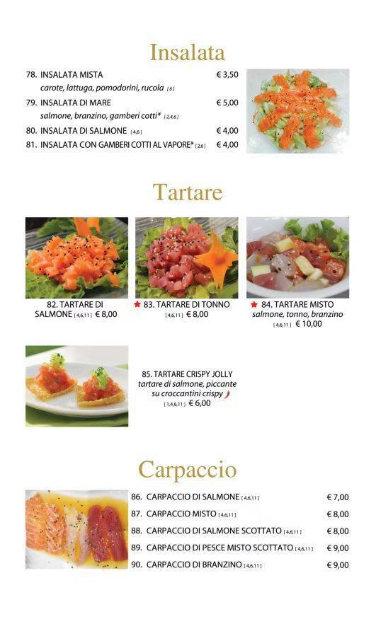 Menu di Sushi Jolly 