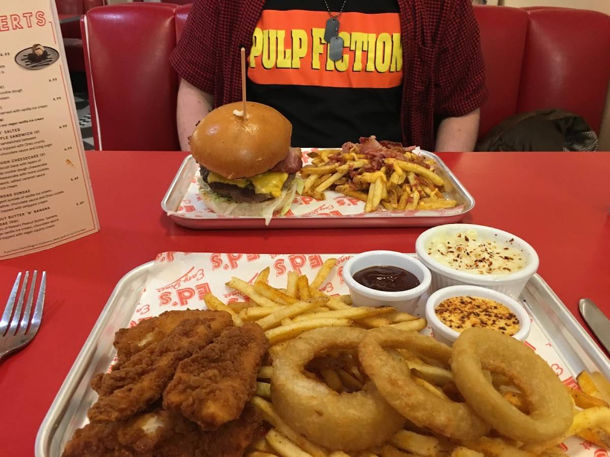 Carta de comida rápida Ed's Easy Diner, Liverpool, 52 Lord St