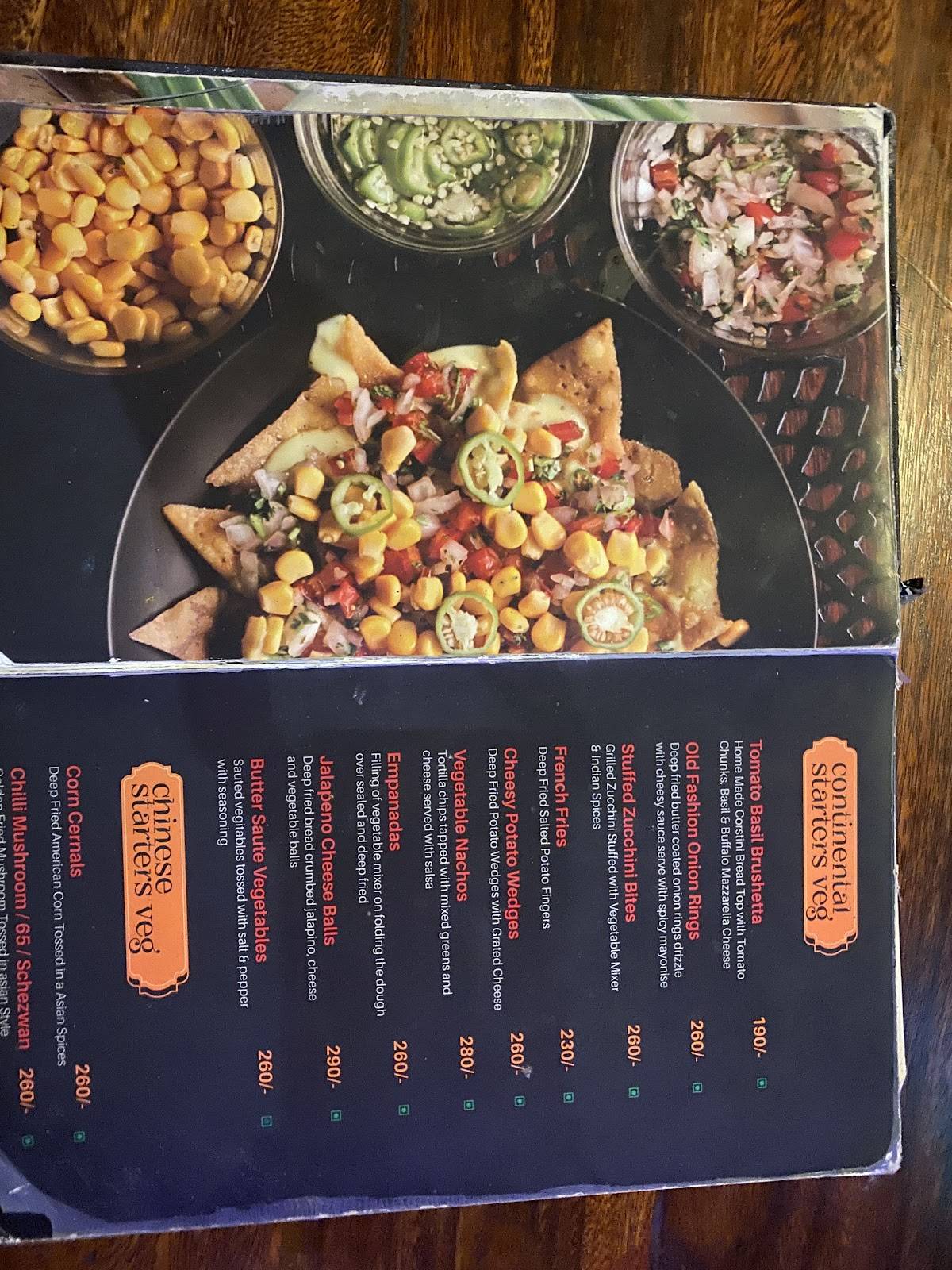 Element E7 Resto Bar menu